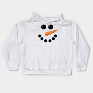 Snowman Face Cute Christmas Costume for Men Women Girls and Boys Kids Hoodie